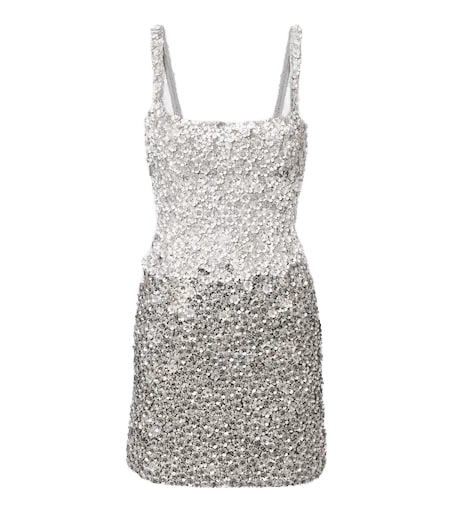 Floral sequined minidress