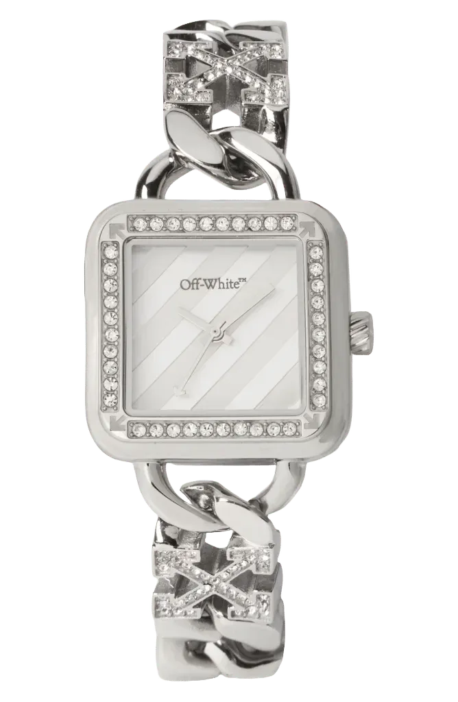 Street Bling Crystal Quartz Watch, 26.5mm
