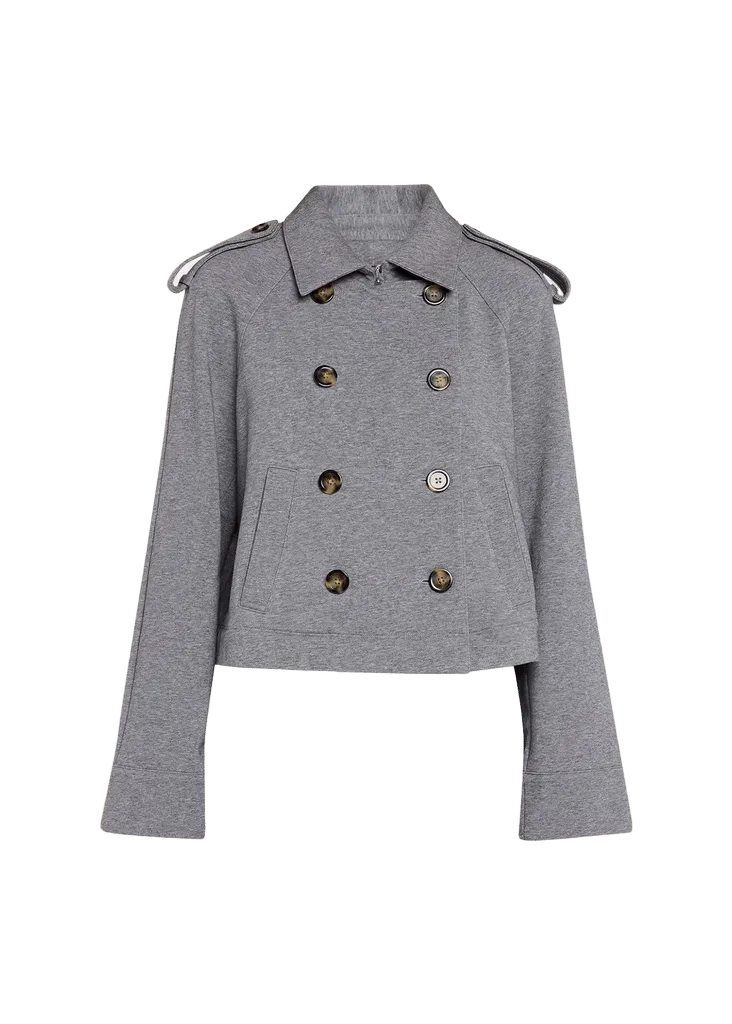 Veronica Beard Conneley Cotton-Blend Double-Breasted Crop Trench Coat - Bergdorf Goodman