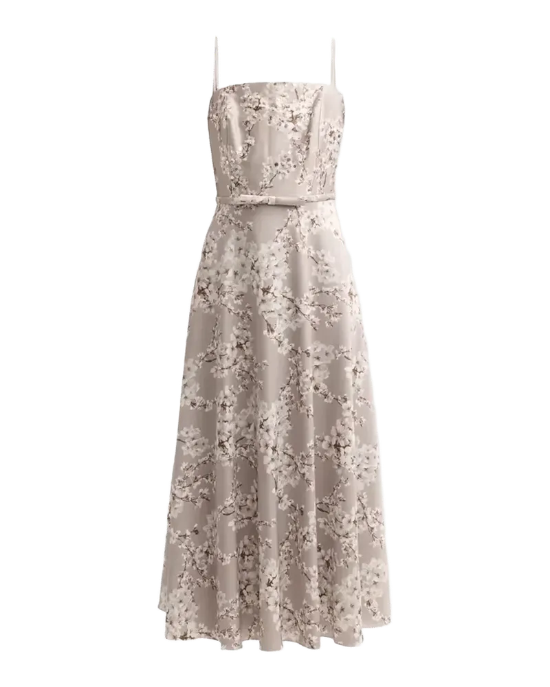 Laurel Printed Satin Midi Dress