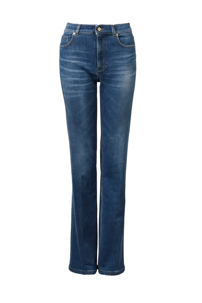 Veva Jean Mid Blue Length 32\"