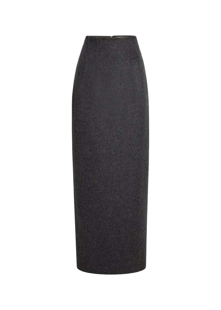 Loxley Virgin Wool-Blend Midi Skirt