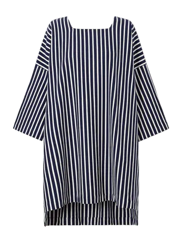 Mariniere striped cotton mini dress