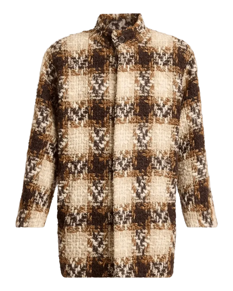 Check Tweed Short Coat