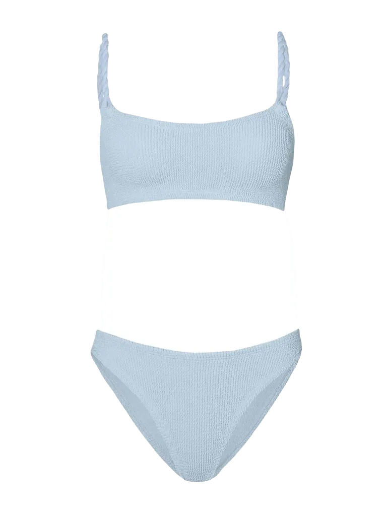 Pheobe Bikini in Metallic Ice Blue