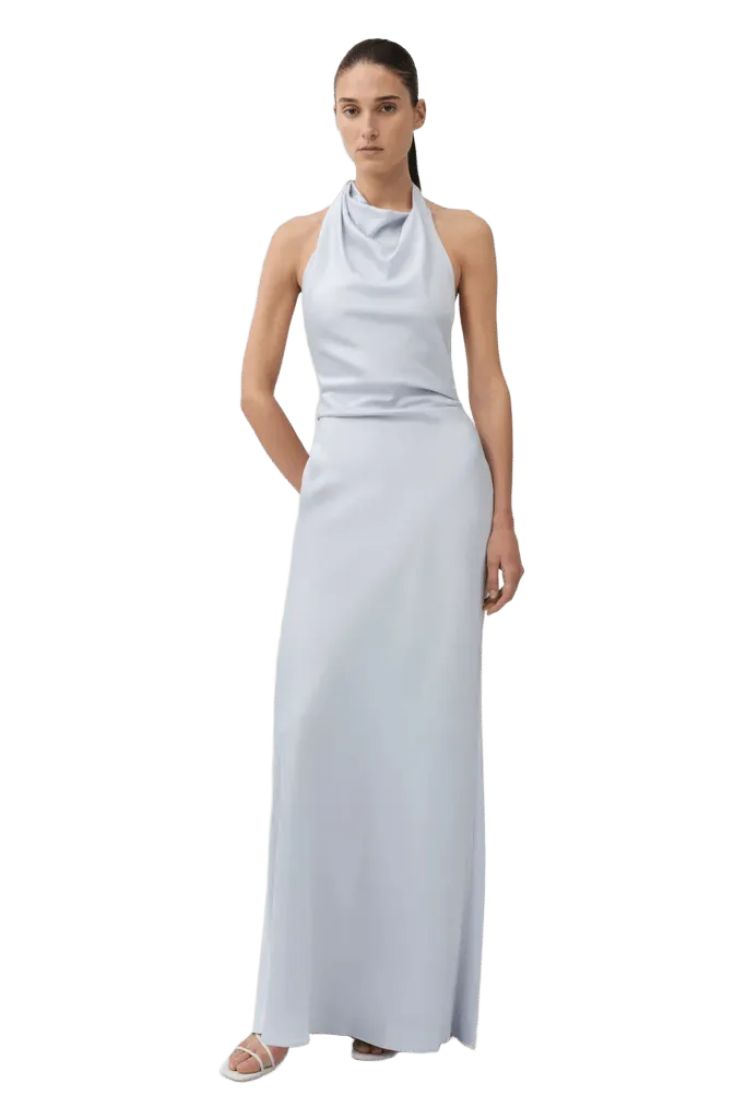 Reannon Draped Satin Gown