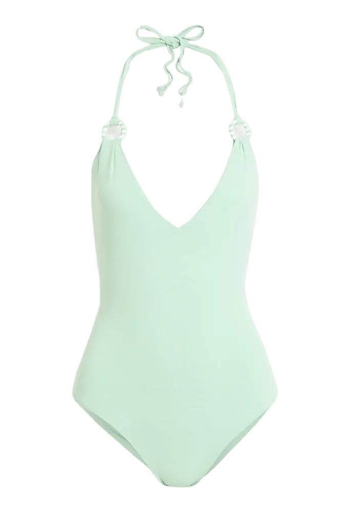 Doheney embellished halterneck swimsuit