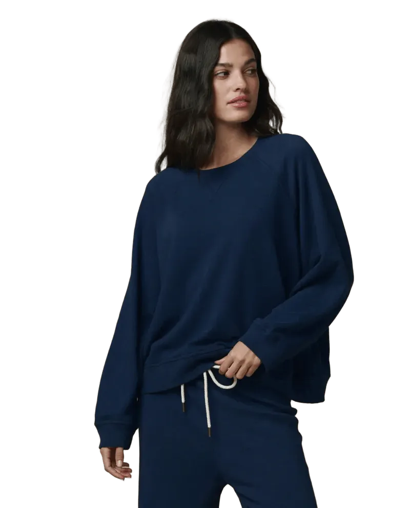 The Slouch Sweatshirt. Solid -- True Navy