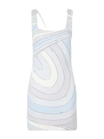 Printed stretch-jersey mini dress