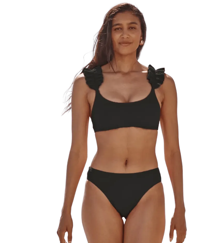 The RippleRib Ruffle Bikini Top