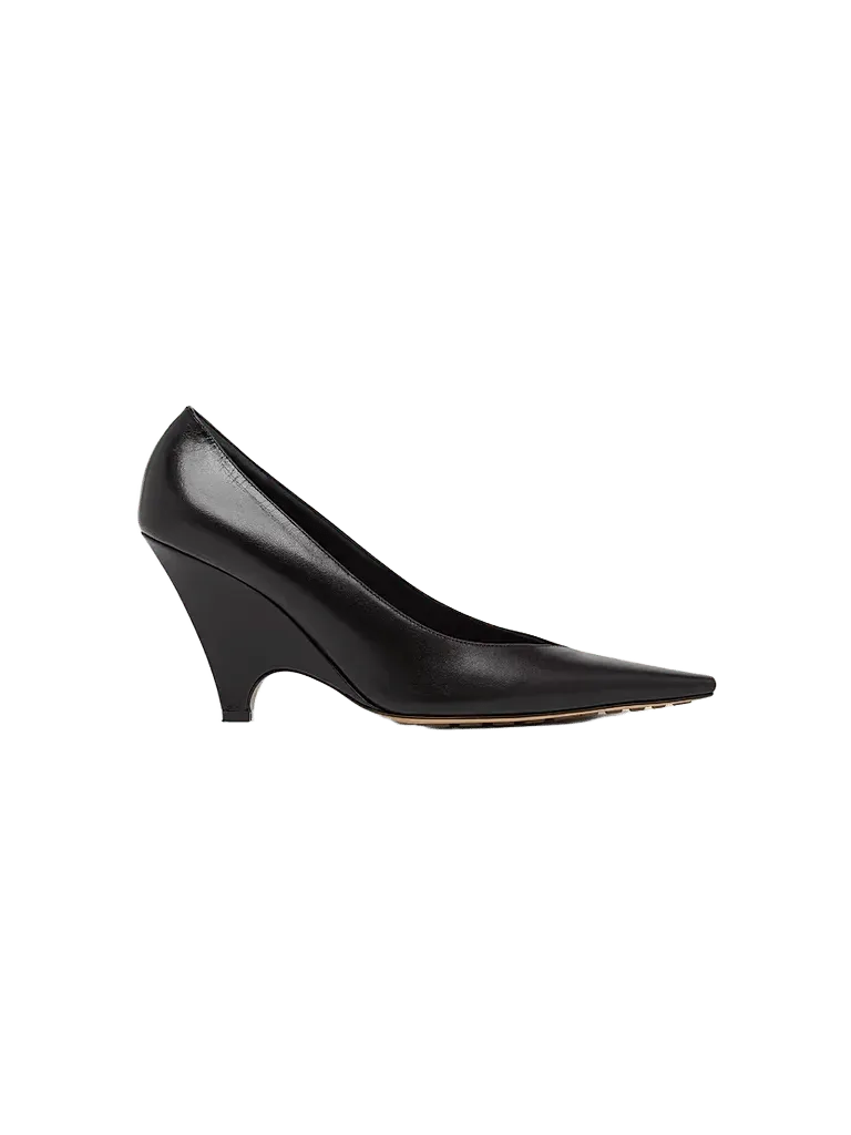 Scaletta 90MM Leather Wedge Pumps