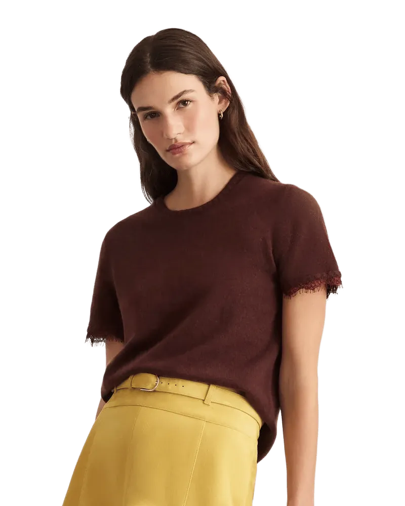 Dailey Cashmere Top with Lace
