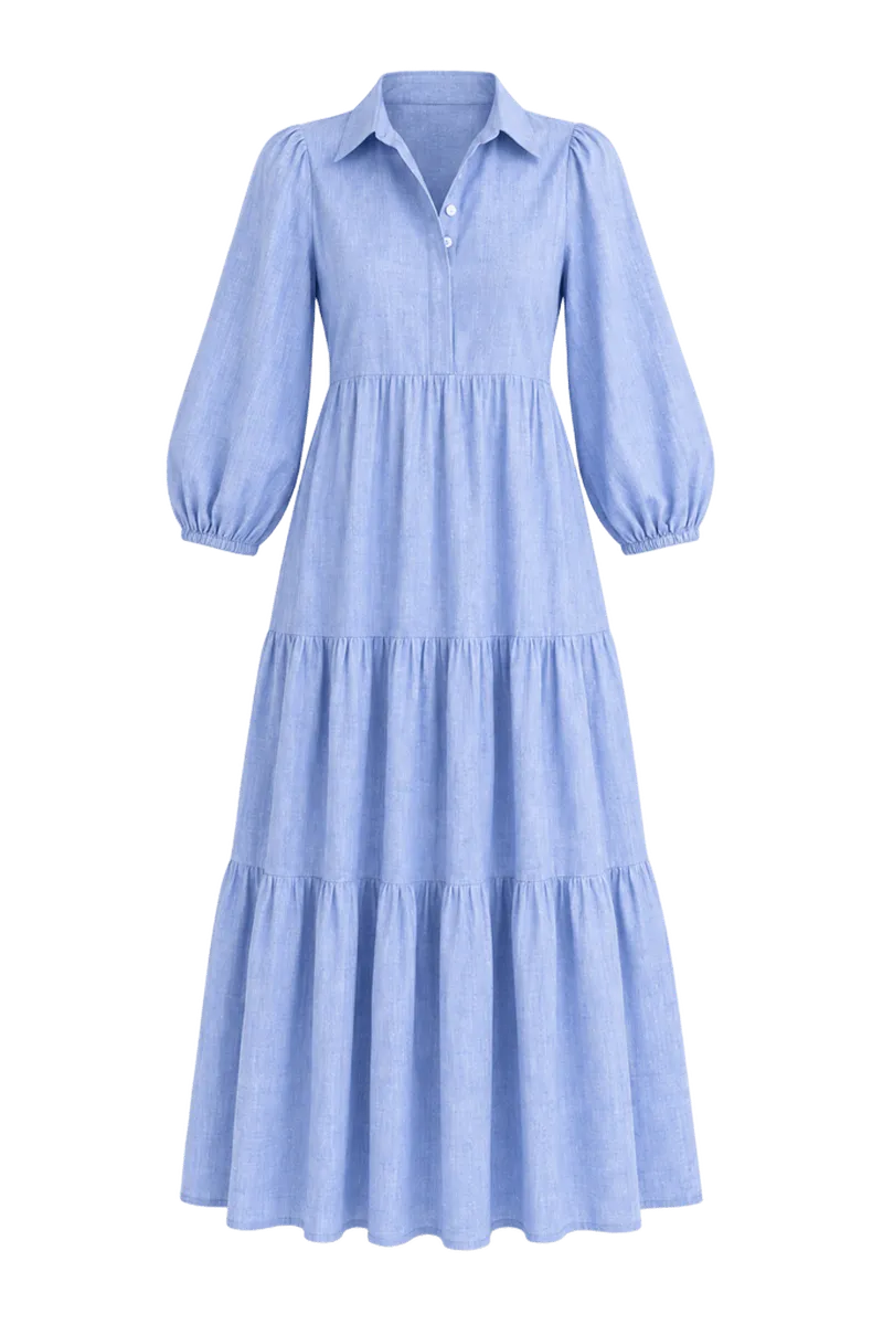 Chambray Mabel Maxi Dress