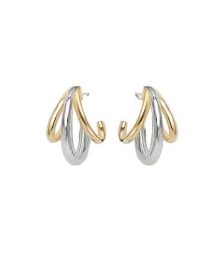 14kt gold-plated huggie earrings