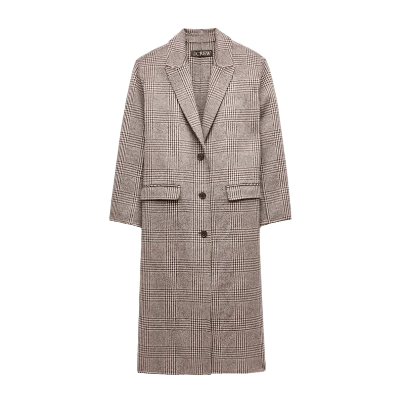 Chiara coat in plaid double faced