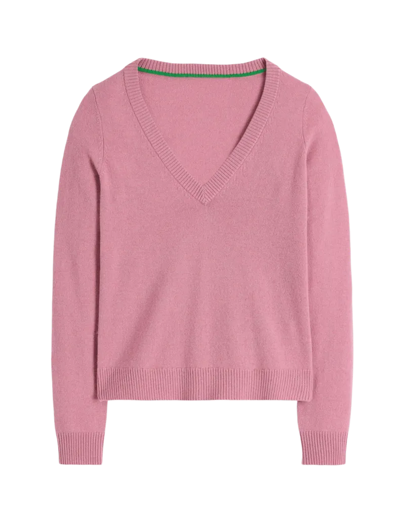 Elsie Cashmere V Neck Sweater