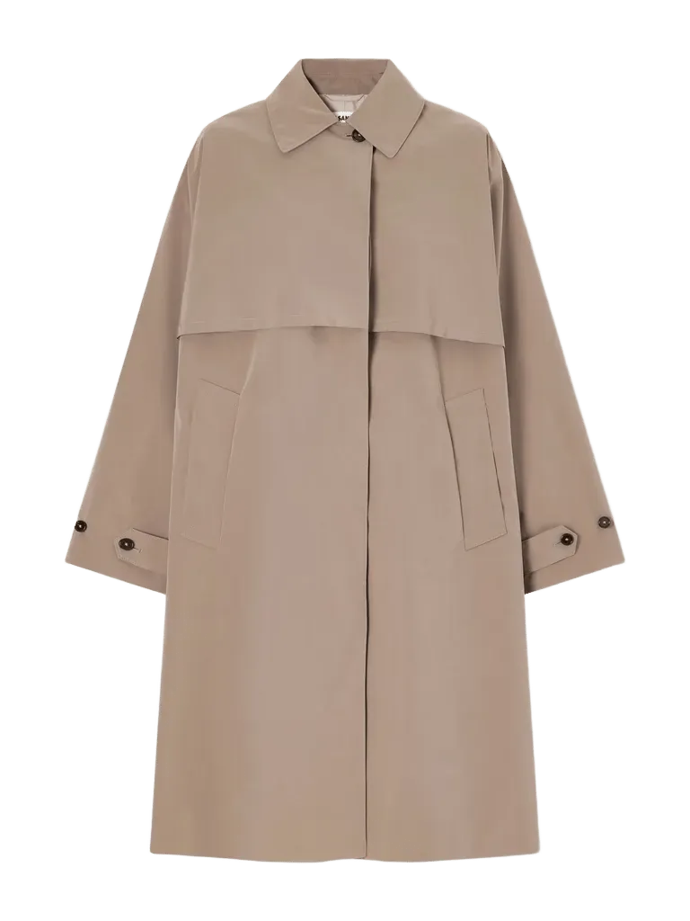 Shell trench coat