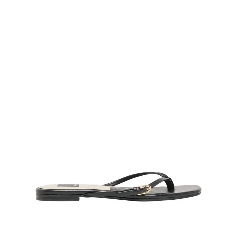 MALTA SANDALS BLACK LEATHER