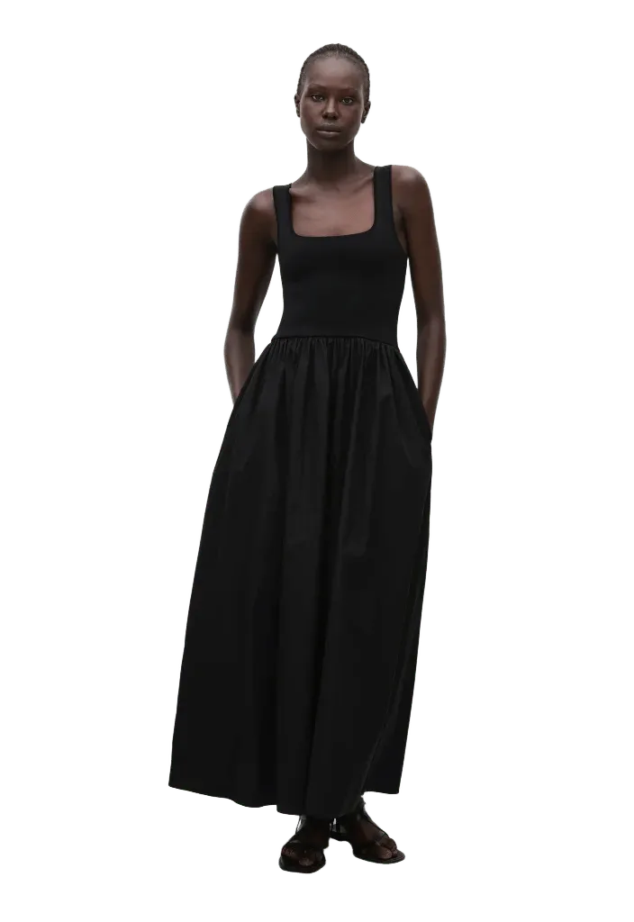 Knit And Cotton Dress