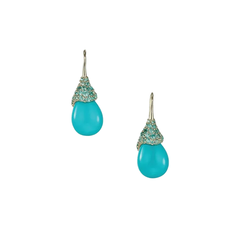Turquoise Droplet Earrings