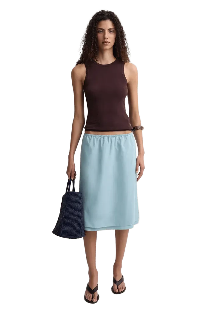 The Knee Skirt Teal