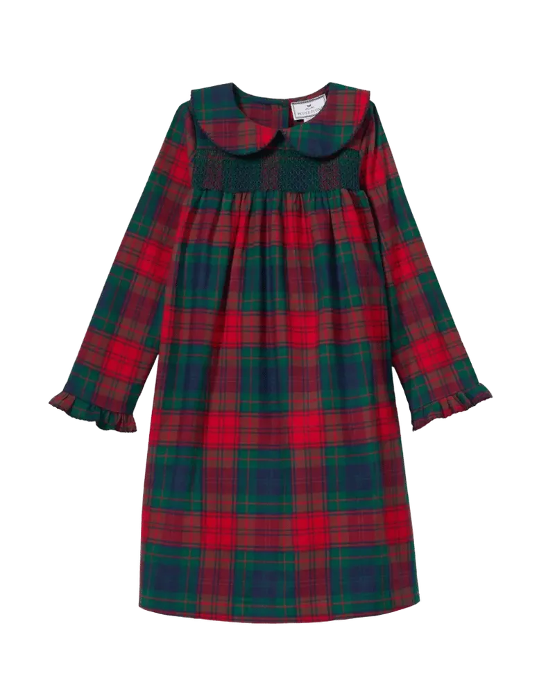 Girl’s Brushed Twill Eloise Nightgown in St. James Tartan