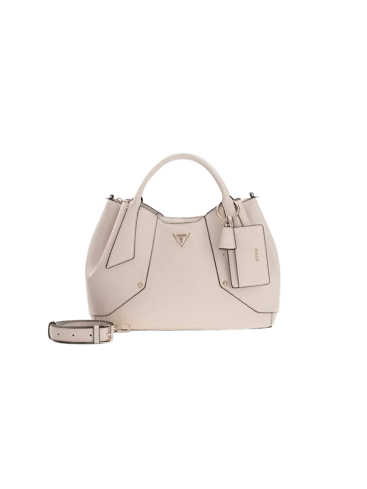 Guess Darcy Girlfriend Shoulder Bag — Beige