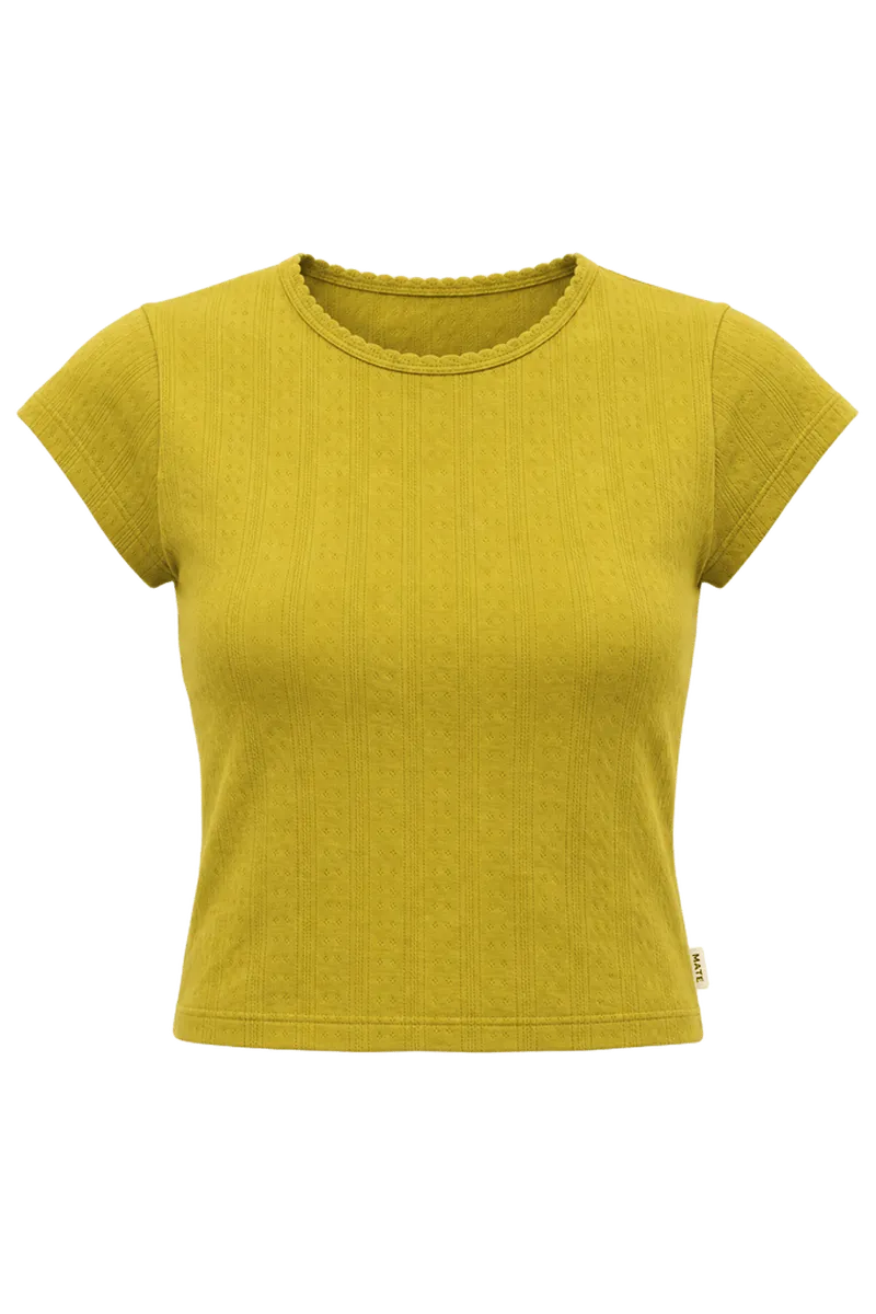 Organic Pointelle Baby Tee