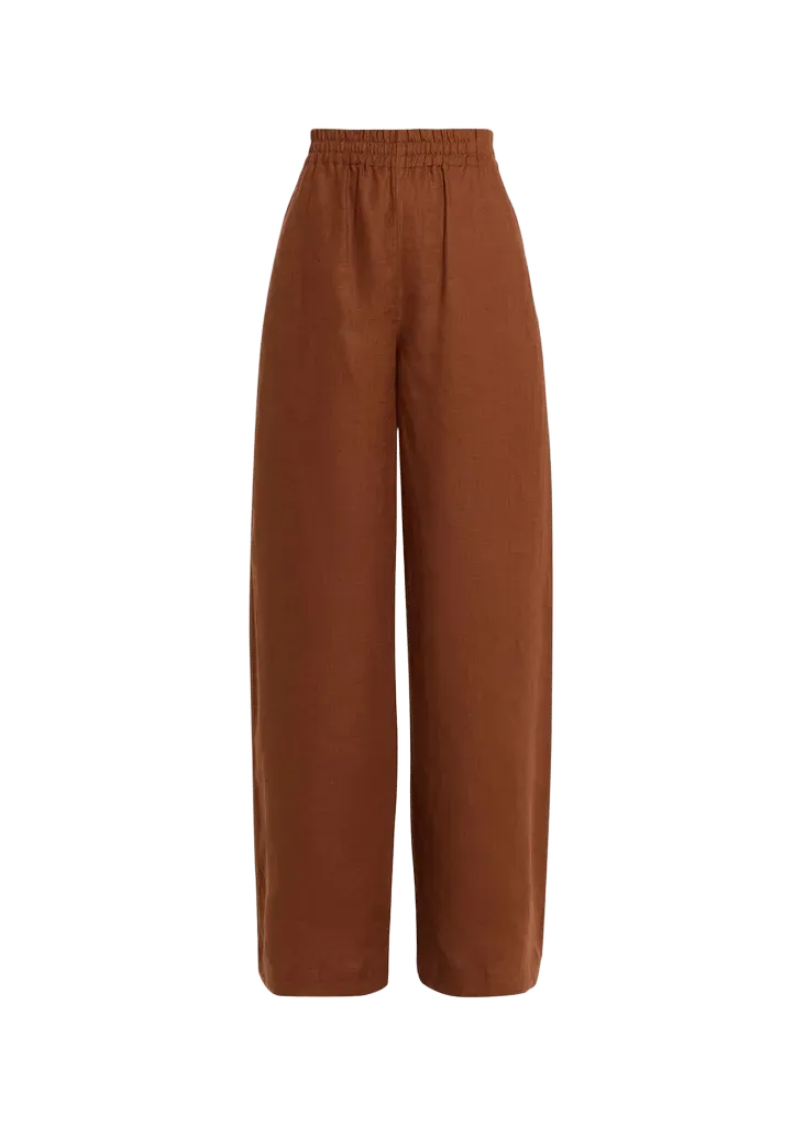 A.L.C. Tyler Wide-Leg Linen Pants