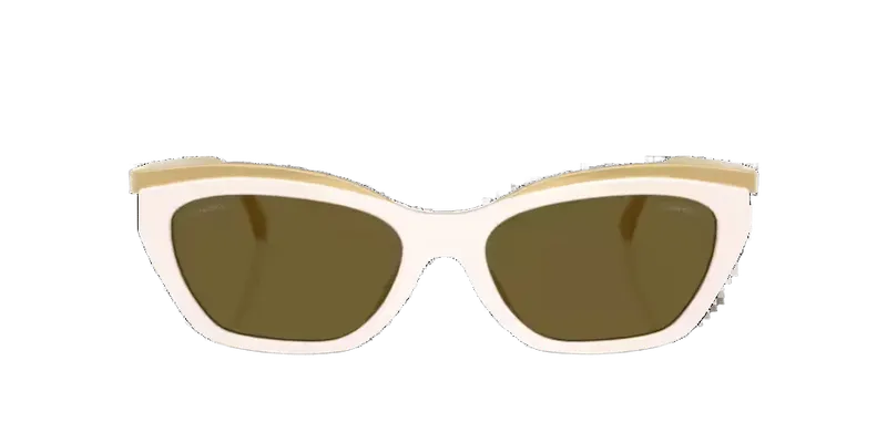Chanel Eyewear CH4299 Cat-Eye Frame Sunglasses — White