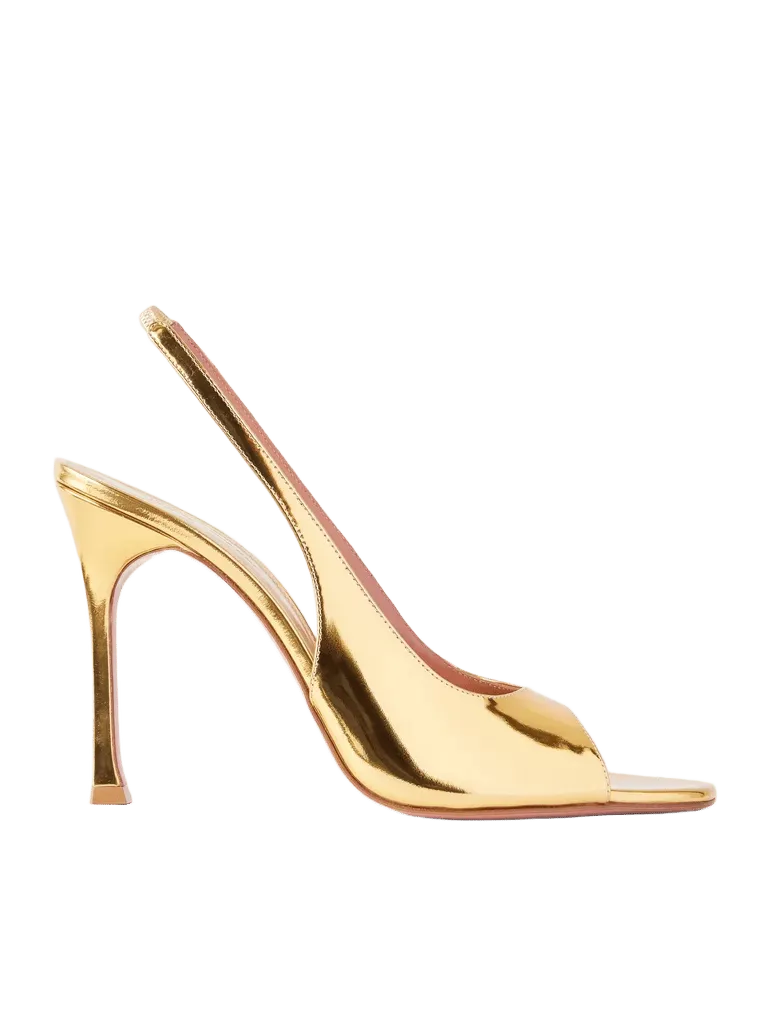 Alexa 105 metallic patent-leather pumps