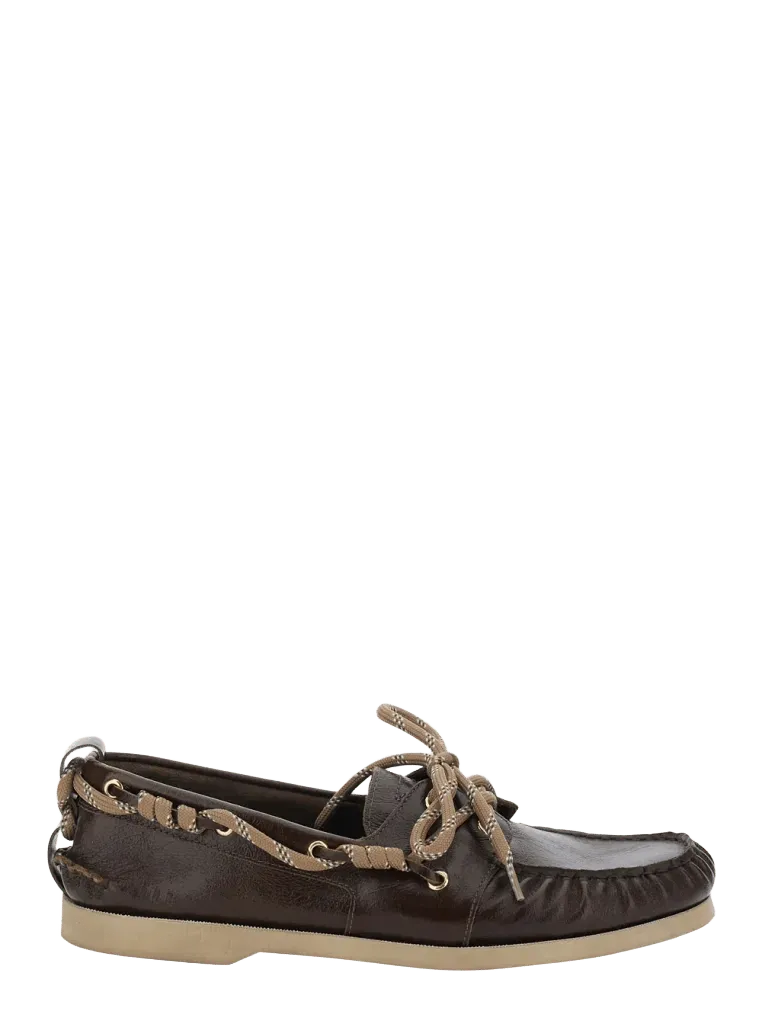Golden Goose Cow Leather Moccasins — Brown