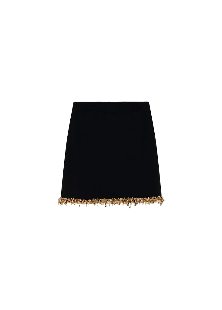 Wendy Beaded A-Line Mini Skirt