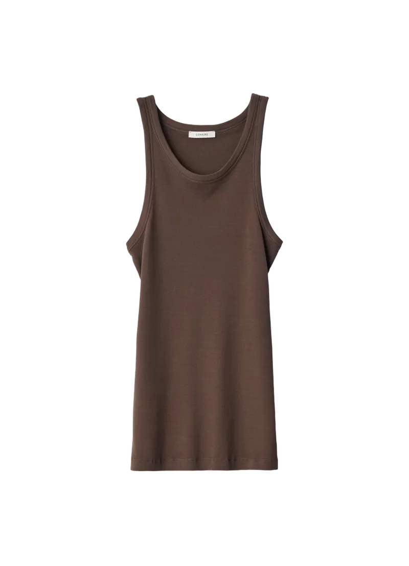 RIBBED TANK TOP IN LARGE RIB JERSEY