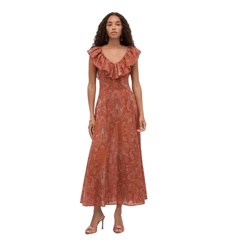 The Milani Dress - Cypress Paisley