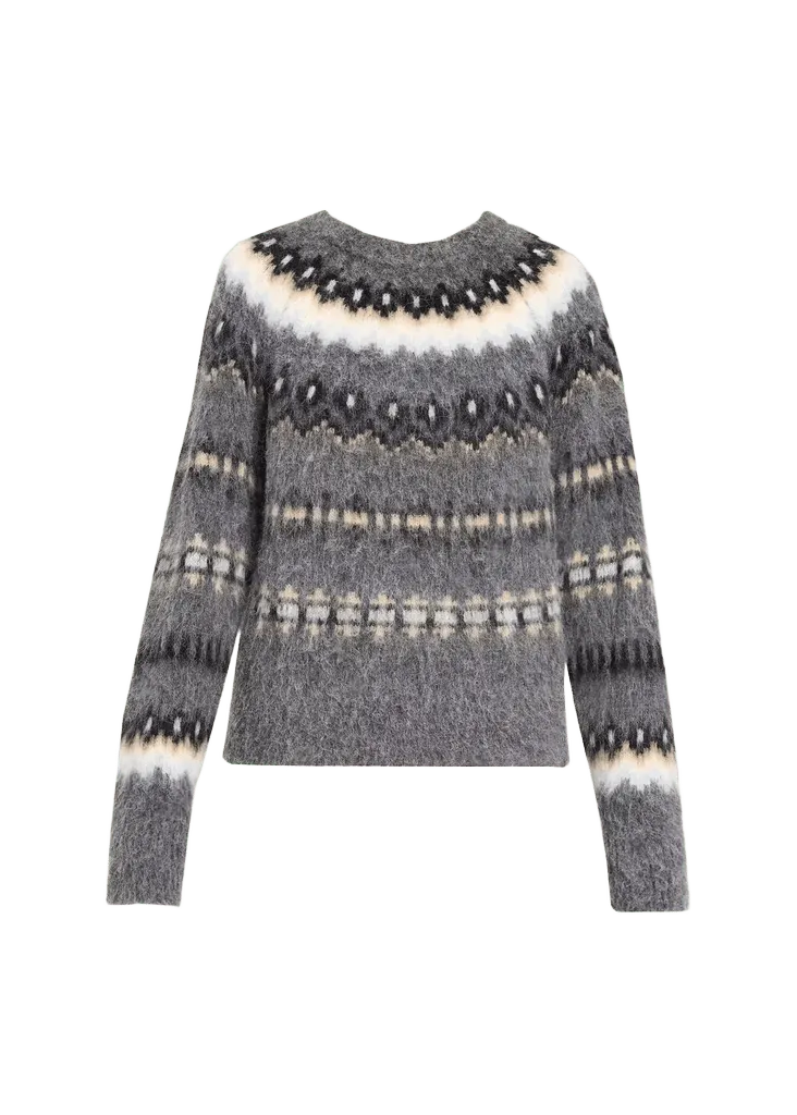 Clara Fair Isle-Style Alpaca-Wool Sweater
