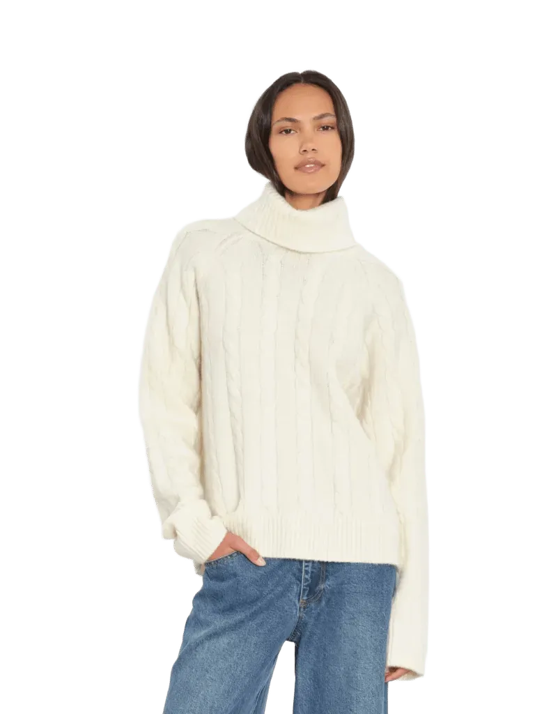 Cream Feather Toby Sweater