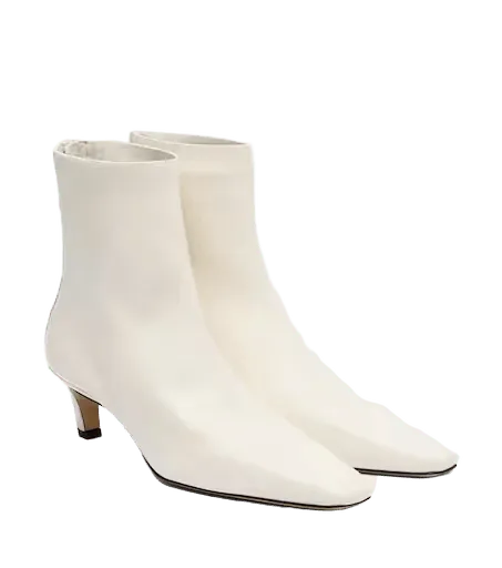 Leather ankle boots
