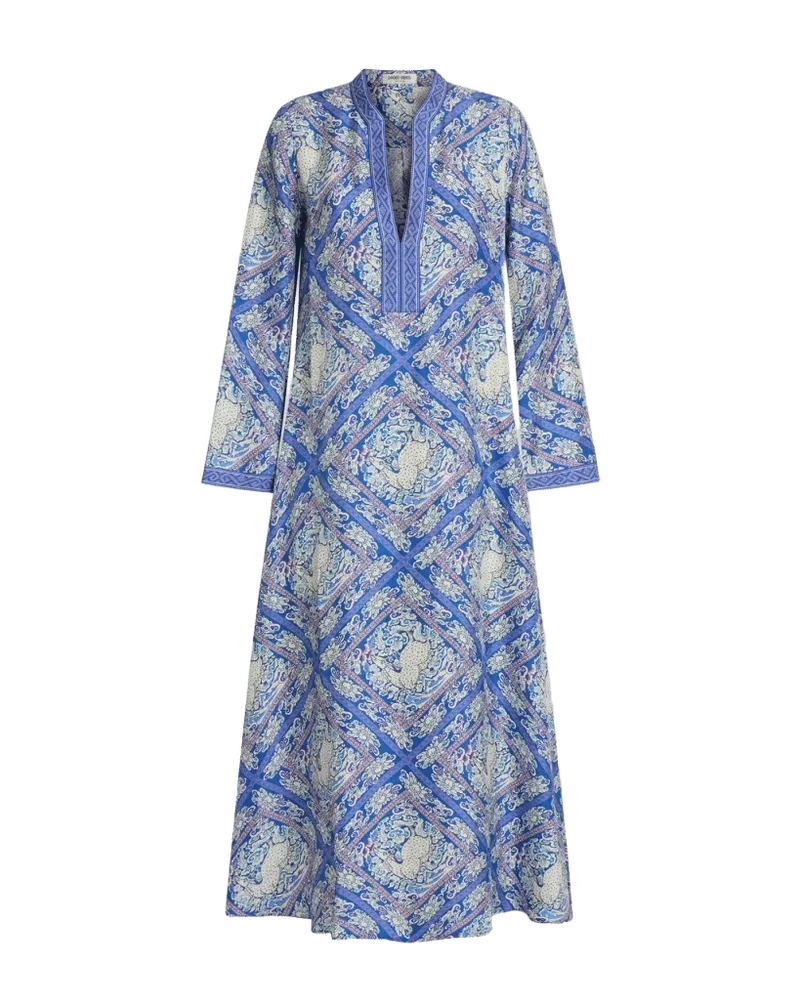 Jenna Caftan in Meadow Print