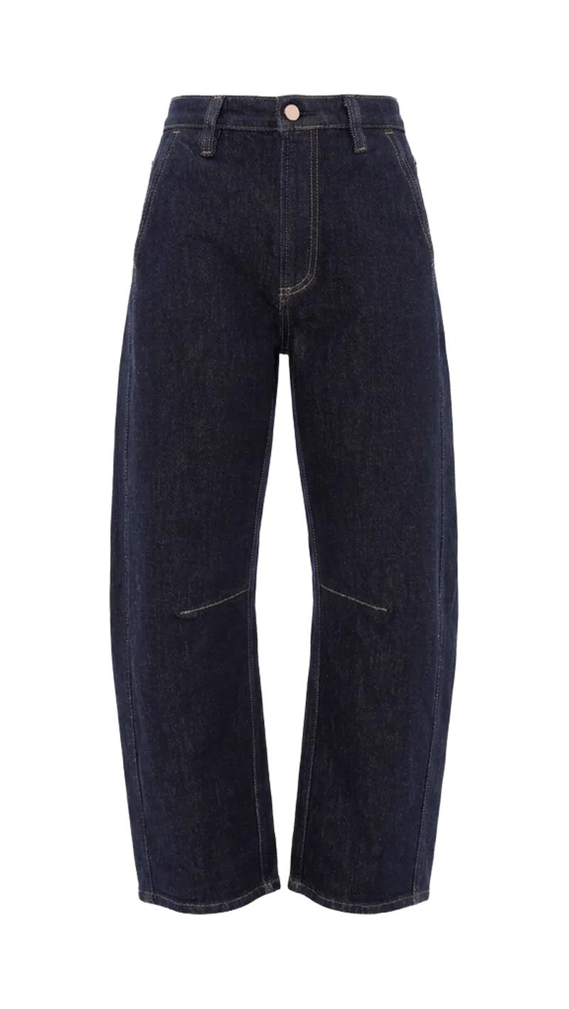 Beau Seamed Crescent Raw Jeans