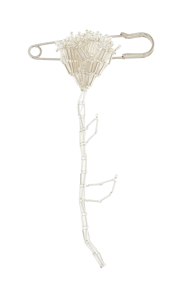 Tulip Glass Beaded Brooch