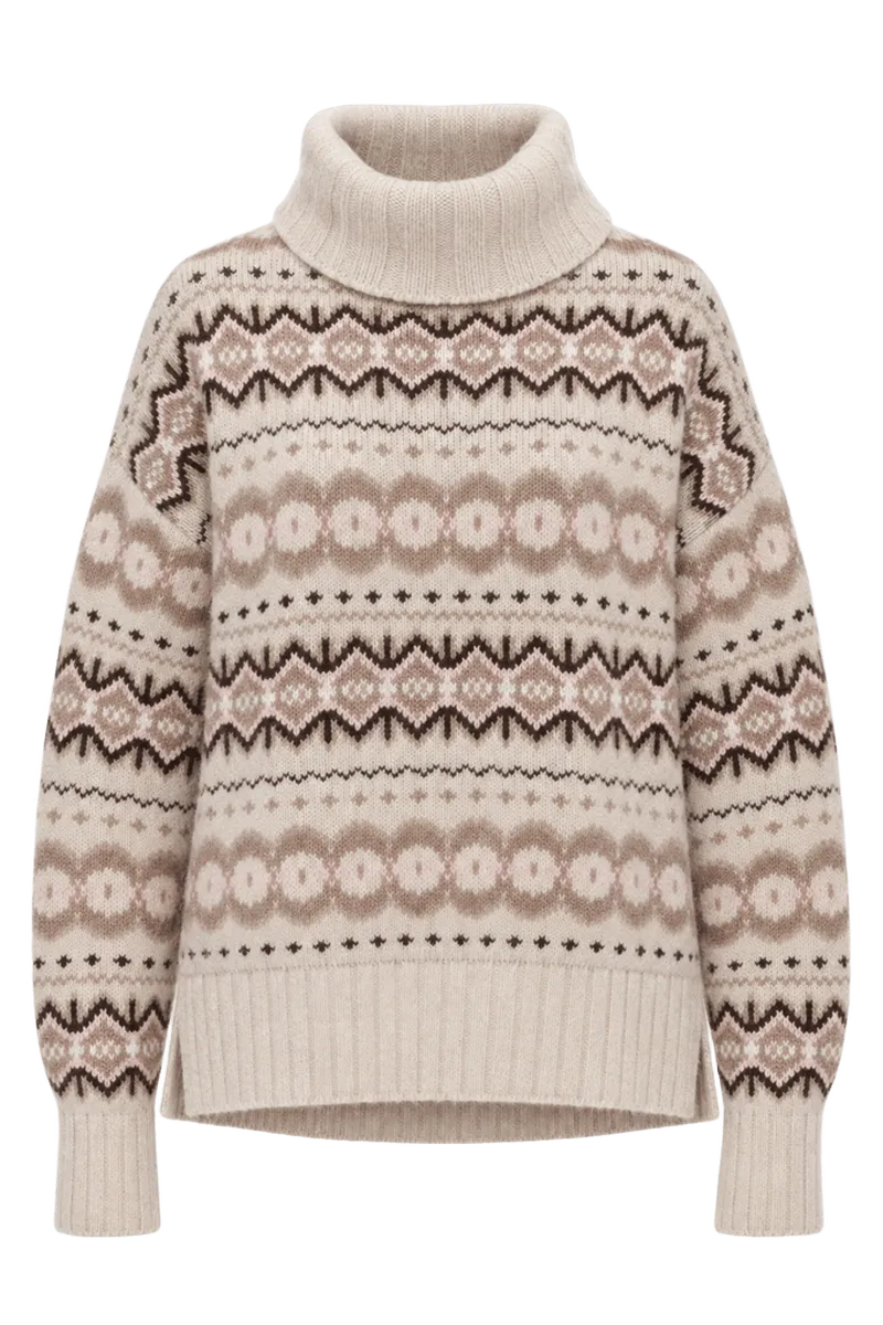 Barbour Helen Fair Isle Turtleneck Sweater