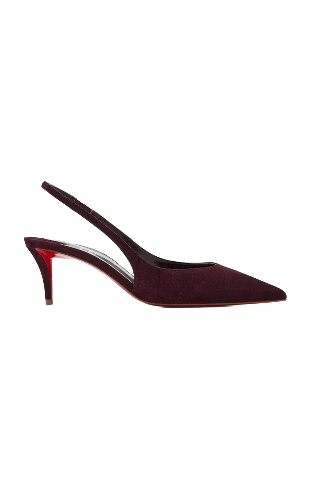 Miss Z 60mm Veau Velours Slingback Pumps
