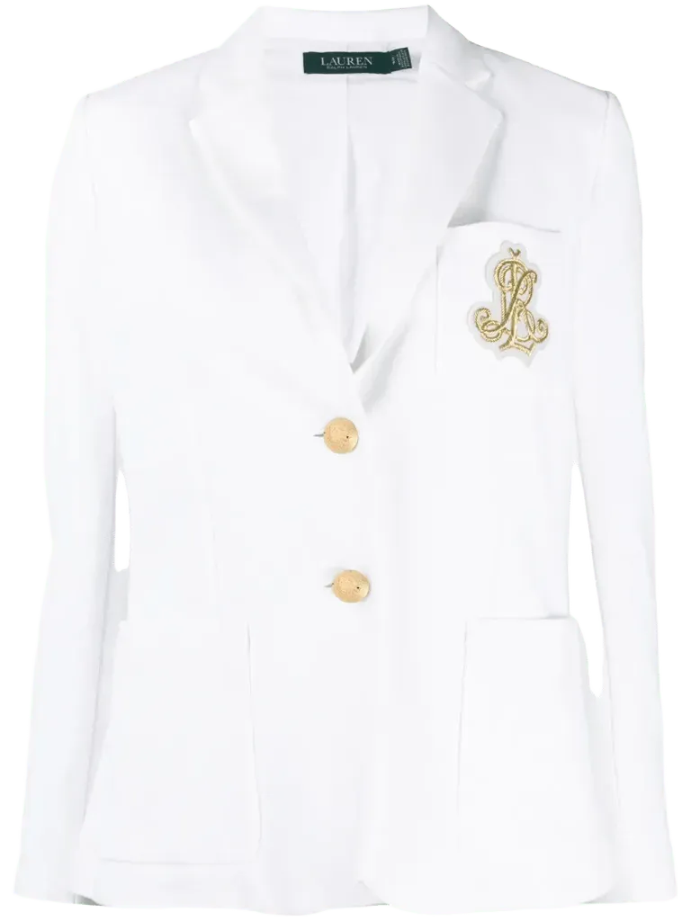 Lauren Ralph Lauren single-breasted logo blazer