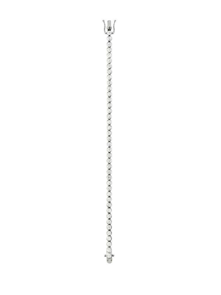 14K JAMES BEZEL RIVIÈRE BRACELET IN LAB DIAMOND, 14K WHITE GOLD