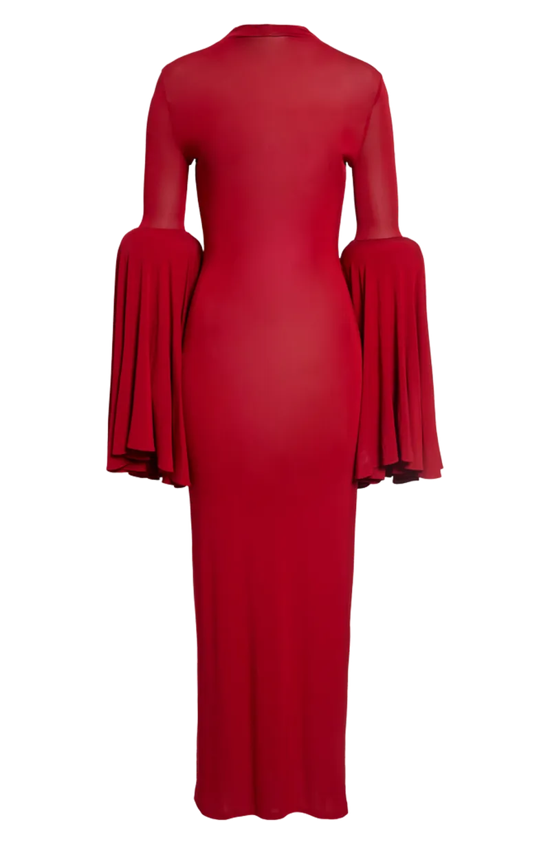 Bell Sleeve Maxi Dress