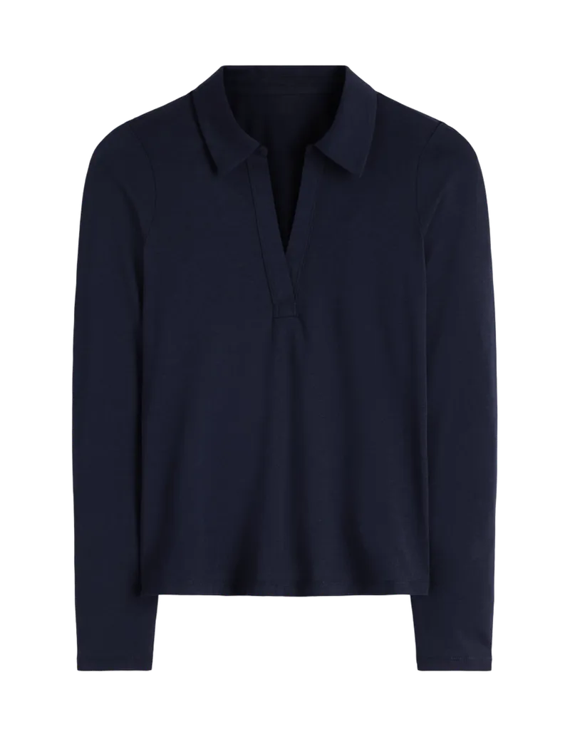 Open Collar Notch Neck