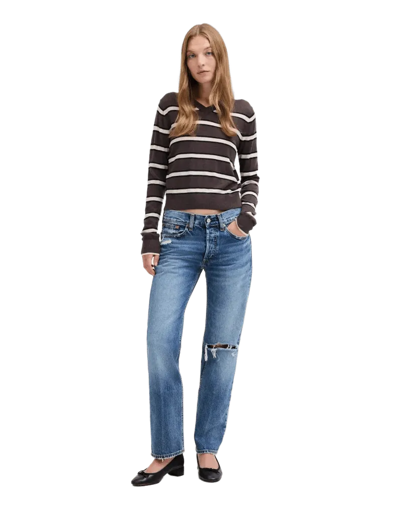 Madewell x Kaihara Low-Rise Slim Jean