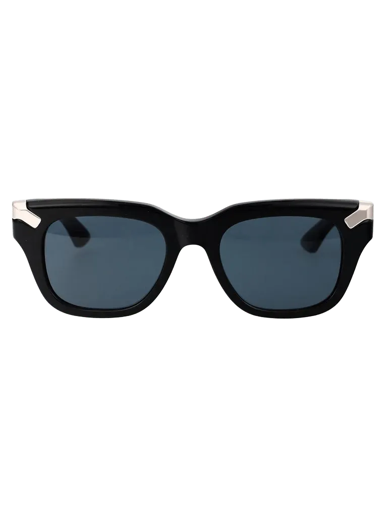Alexander McQueen AM0439S Acetate Wayfarer Sunglasses — Black