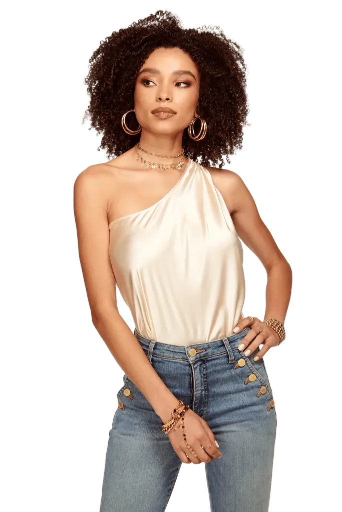 Harriet Silk Halter Tank Top